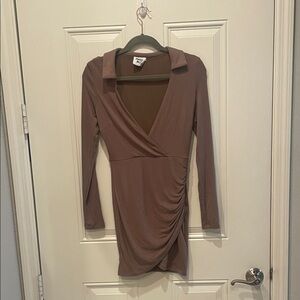 Princess Polly Taupe Knit dress